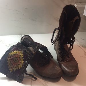 Steve Madden Fall back up zip boots